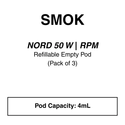 Smok Nord 50W Empty RPM Pod 3pcs