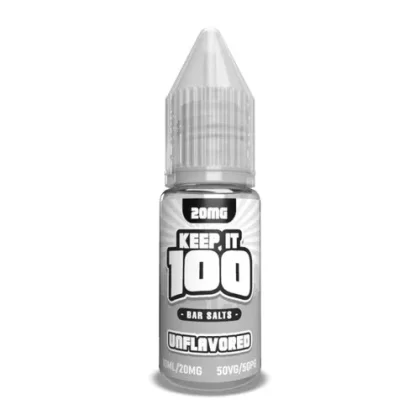 Keep it 100 Bar Salts Unflavored 10ml E-Juice – Buy 1 Get 1 Free