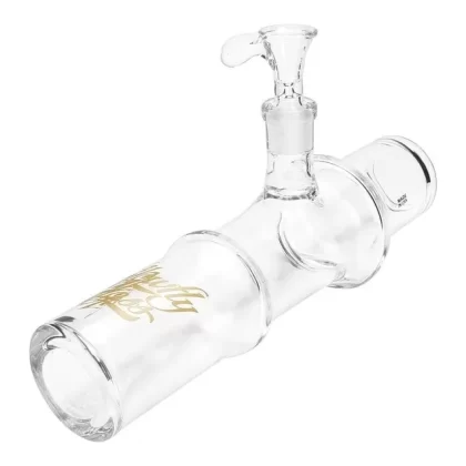 Glowfly Glass 10″ Clear Glass on Glass Steamroller
