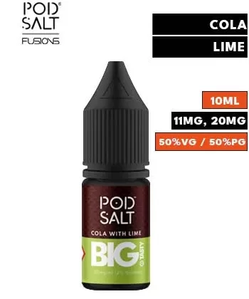 The Big Tasty Cola With Lime Nic Salt E Liquid by Pod Salt Fusions - 11mg
