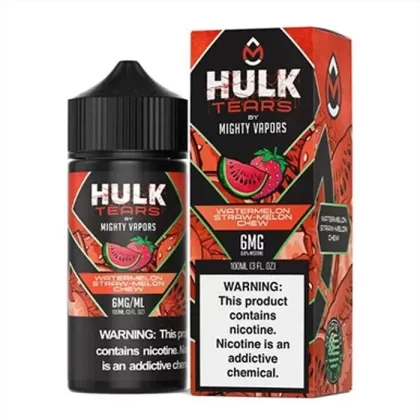 Watermelon Straw Melon Chew E-Liquid by Hulk Tears x Mighty Vapors - Size#100ml~Nicotine#3MG>6MG
