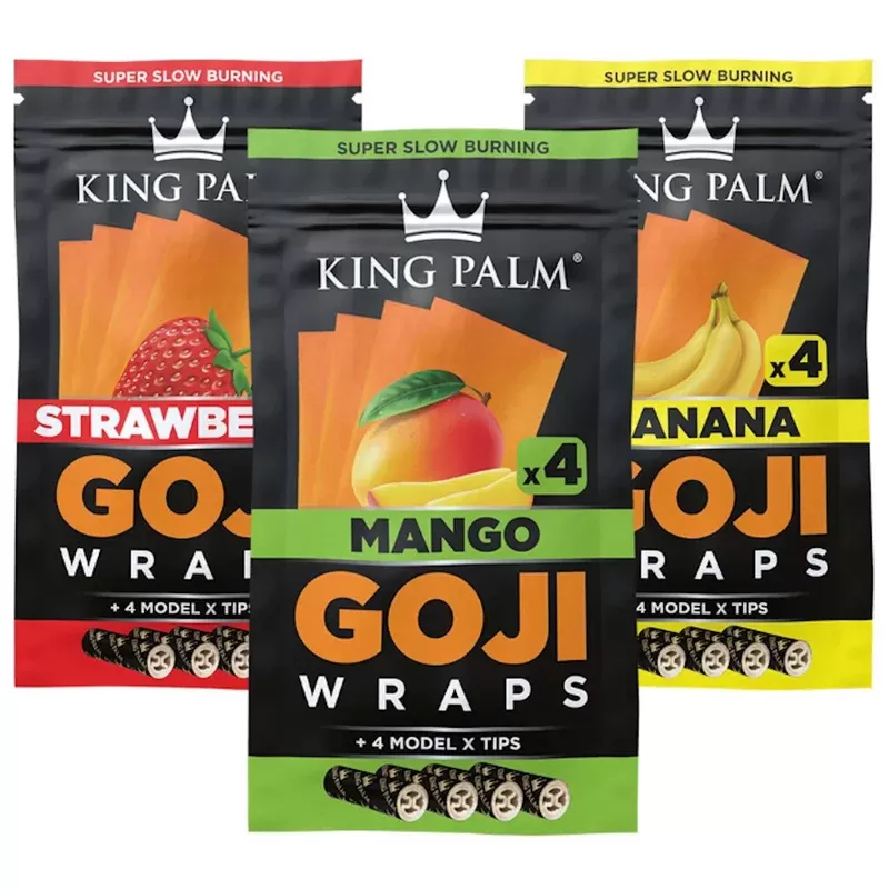 King Palm Goji Wraps and Filter Tips – 4ct - Banana, Honey