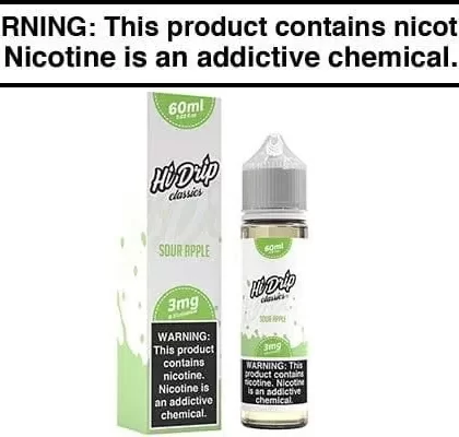 SOUR APPLE BY HI-DRIP CLASSICS 60ML - Vapejuice