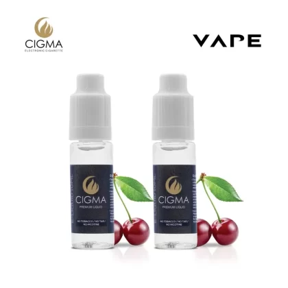 Cigma e-Liquid – Cherry 0mg 10ml Bottle x 2 Pack | Cigee
