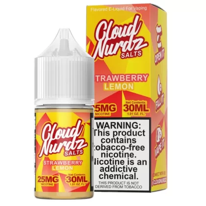 Cloud Nurdz TFN Salt Premium E-Liquid 30ml - ICED Peach Dragonfruit / 25mg