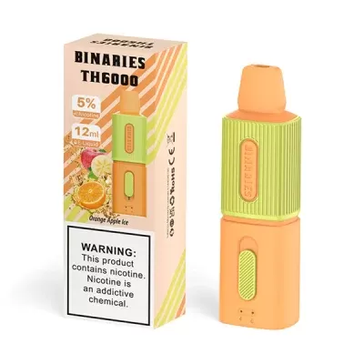 Horizontech Binaries TH6000 Orange Apple Ice Disposable - Ecigpremium