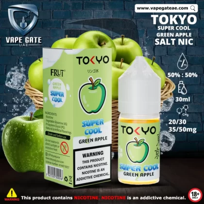 Tokyo Super Cool Green Apple Saltnic 30ml