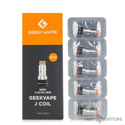 Geekvape J Coils - 0.4 ohm (23–28W), 0.6 ohm (16–21W)