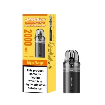 VooPoo Argus Bar Neon 2K Prefilled Pods - Banana Ice