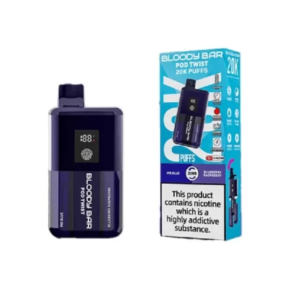 Bloody Bar 20K Prefilled Pod Kit Mr Blue / Blueberry Raspberry - Nicotine Strength#20mg (5F74E4)