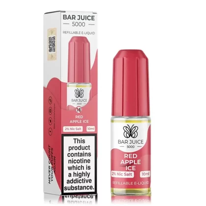 Red Apple Ice By Bar Juice 5000 Salt 10ml - Nicotine Strength#10mg (Salt)>20mg (Salt)