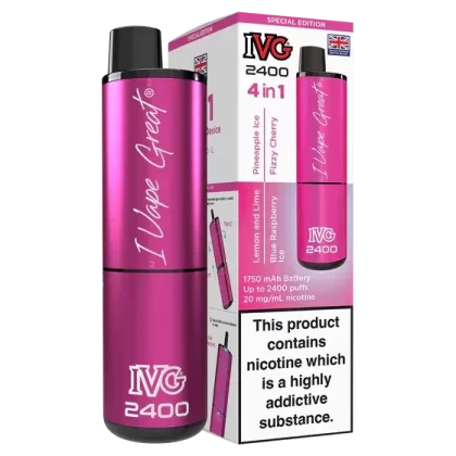 IVG 2400 Rechargeable Vape Special Edition - Strength#20mg