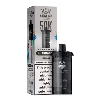 Al Fakher Hypermax Prime 50K Prefilled Pods Ice Blue - 20mg