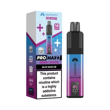 Hayati Pro Max Plus 6000 Puffs 10mg Blue Razz GB - 10mg