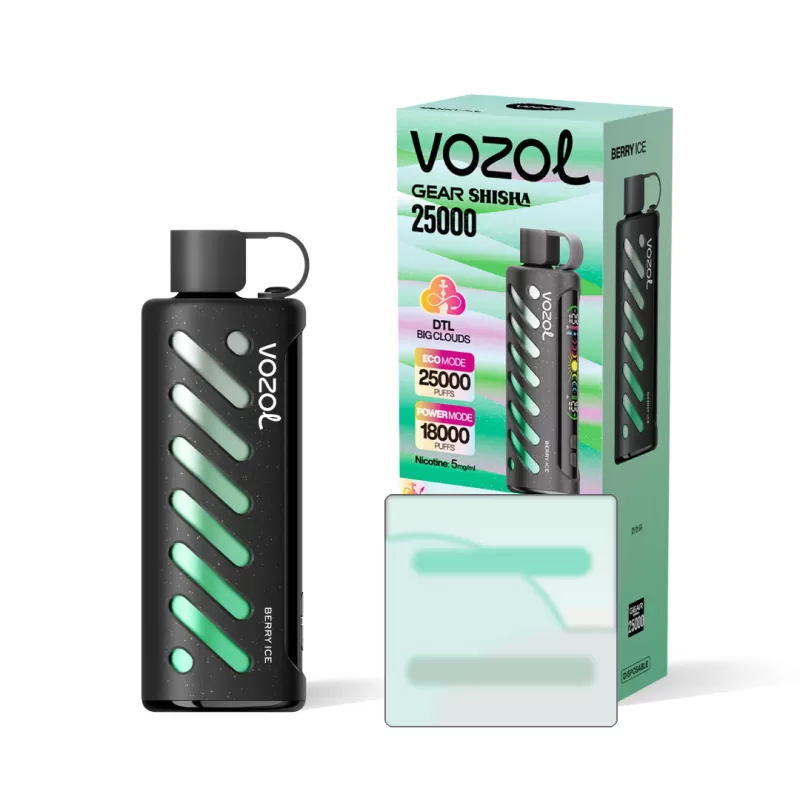 Vozol GEAR SHISHA 25000 | 25k dual mode 25000 puffs, smart screen bulk disposable vape - Aiviouvapes - Image 2