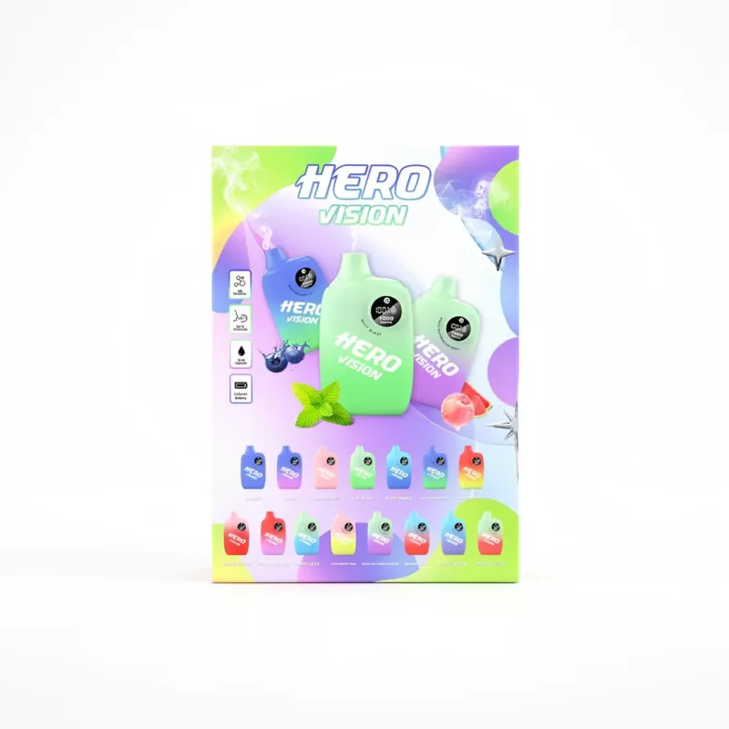 Hero Vision Disposable Vape 7000 caladas, 16ml, 5% nicotina - Fumotvapemexico
