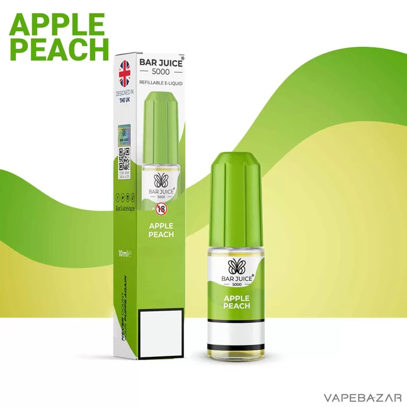 Bar Juice 5000 Nic Salt – Apple Peach - 20mg/ml, 10mg/ml; Glycerin, Nikotin-Benzoat - Image 2