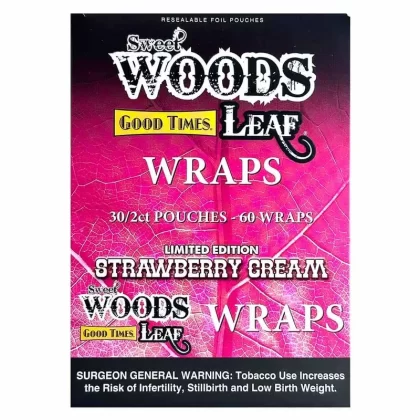 Sweet Woods Strawberry Cream Leaf Wraps