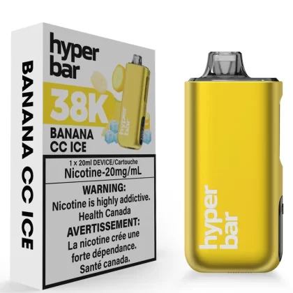 Hyperbar BE38000 Disposable Vape – Banana CC Ice