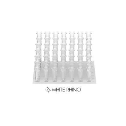 White Rhino 19/14 Glass On Glass Downstem 7 Sizes (49 Count Display)