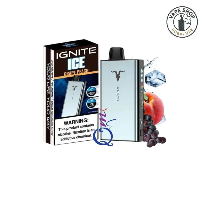 Ignite Ice 40000 Puffs Disposable Vape Icy Flavor Control Buy in Dubai - Vapeshopdubaiuae - Image 3