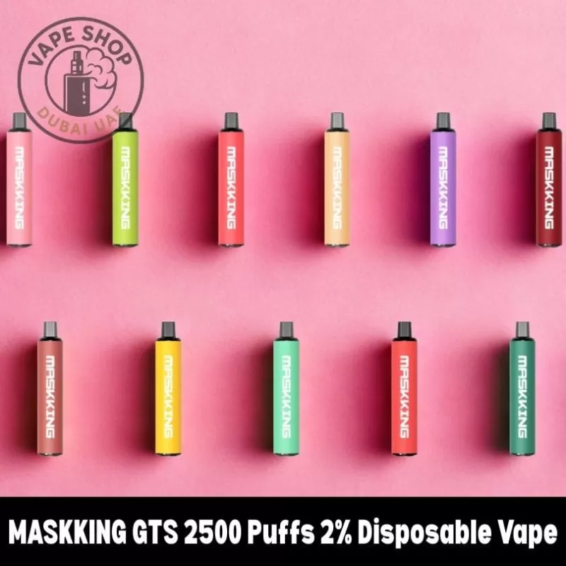 MASKKING GTS 2500 Puffs 2% Disposable Vape - Apple Cantaloupe, Blackcurrant; BOX OF 10 PCS (9F6971)