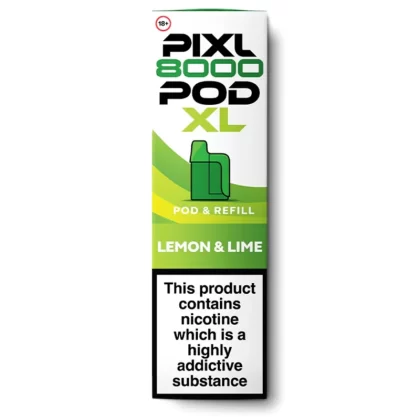 Lemon and Lime by Pixl 8000 Refill Pod - 20 mg/ml (D1630F)