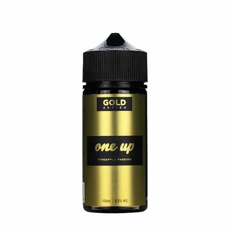 One Up Gold E-liquid Pineapple Passion 100ml USA Made - Image 2