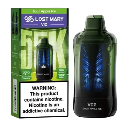 Sour Apple Ice Disposable Vape (55000 Puffs) by Lost Mary VIZ 55K
