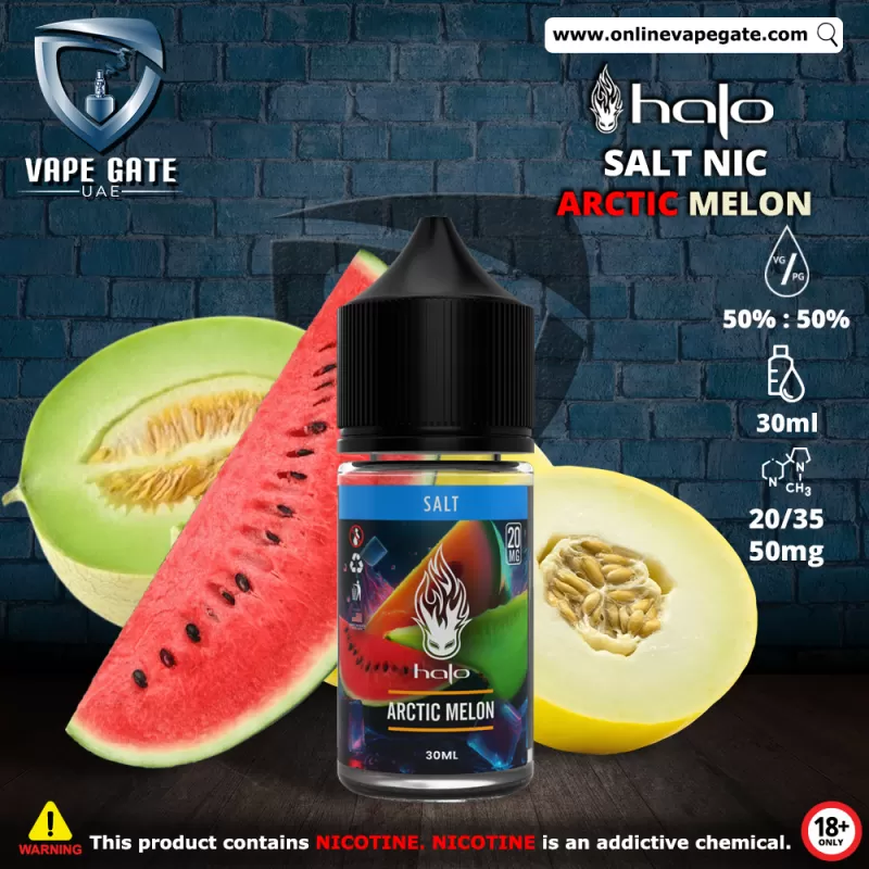 Halo Arctic Melon - 30ml SaltNic - 50 mg / 30 ml