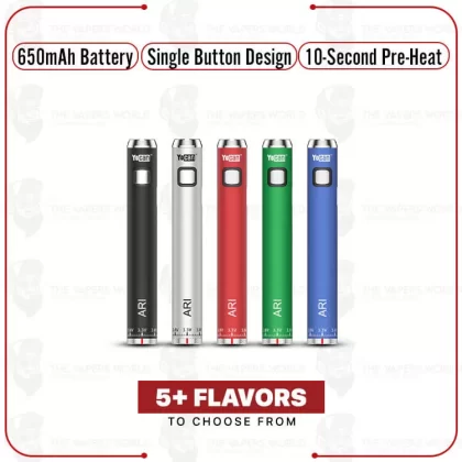 Yocan Ari Battery – 1PK - Black, Silver (C43B68)