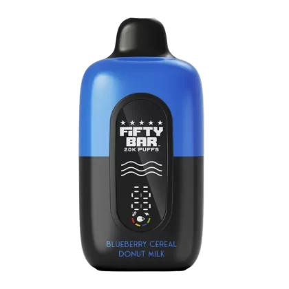 Fifty Bar V2 20K Disposable Vape - Blueberry Cereal Donut Milk, Blueberry Yogurt