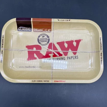 RAW Classic High-Sided Metal Rolling Tray | 11