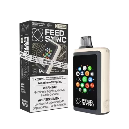 Feed Sync Disposable SMART Vape – 25K – Great White