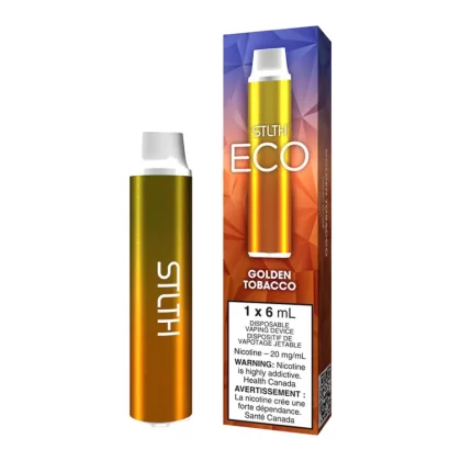 STLTH ECO Disposable Vape Device - Golden Tobacco - 20mg/ml