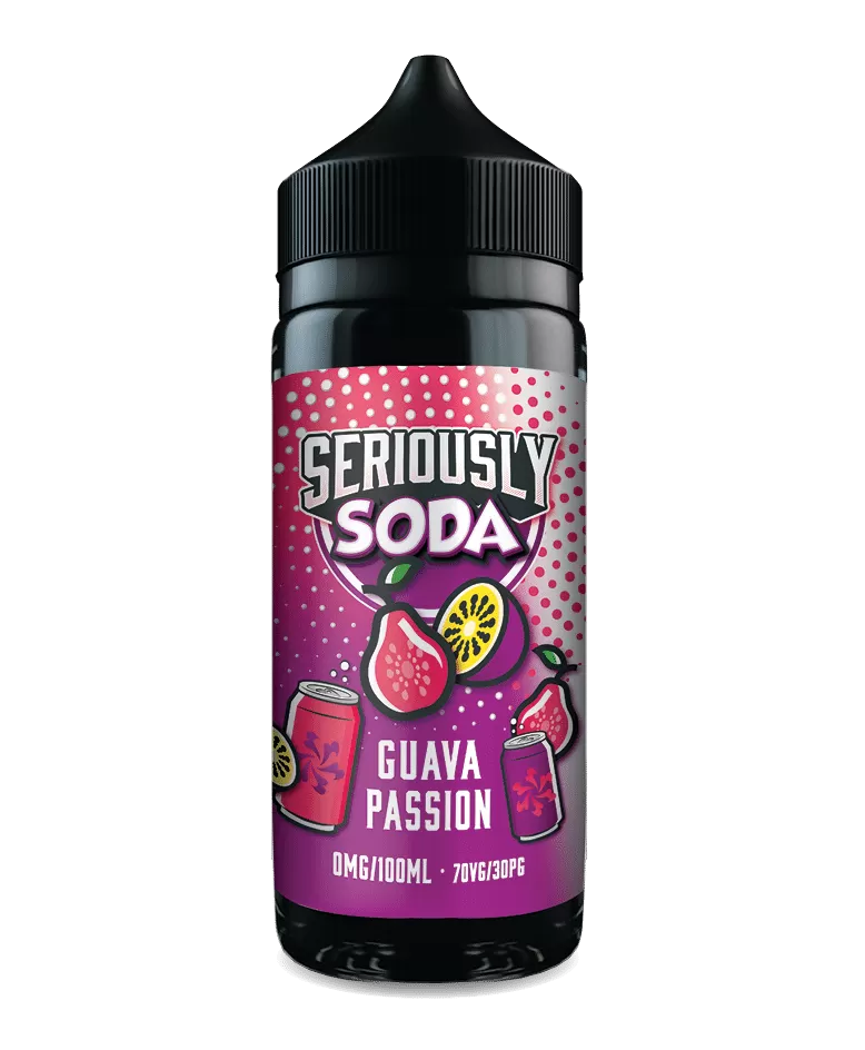Guava Passion (Soda) Seriously E Liquid 100ml – 70VG - Vapestorm Co