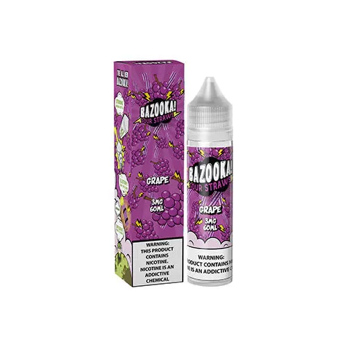 BAZOOKA Sour Straws Grape Ice 60ML (3mg)
