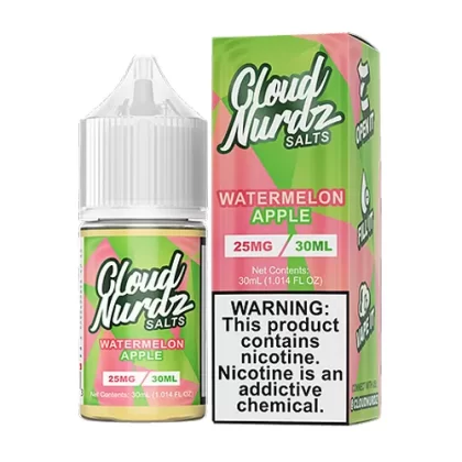 Watermelon Apple by Cloud Nurdz Salts 30ml - Vape Product, Vape Product