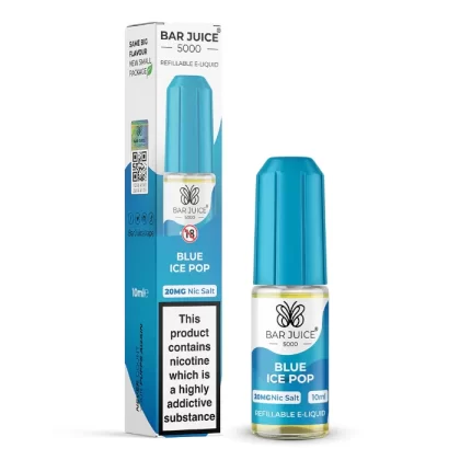 Blue Ice Pop Bar Juice 5000 Nic Salts e Liquid 10ml – TPD - Vapestorm Co