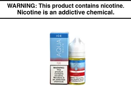 PURE MENTHOL BY AQUA SALT 30ML - Vapejuice