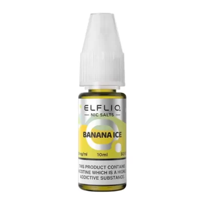 Banana Ice Elfliq Nic Salt E-liquid By ELF Bar - Eliquidsupply