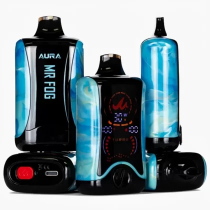 Mr Fog Aura Splash Edition 60K Disposable Vape – 26mL USB-C - Blaze Dew, Blue Coconut; Blaze Dew, Blue Coconut (7E2936)