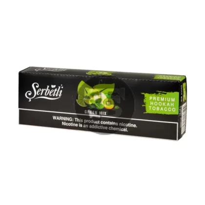 Serbetli Premium Hookah Tobacco 10 packs of 50g Green Mix