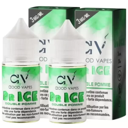 Good Vapes – Dr Ice Double Pomme E-liquide 30ml - Agadirvapes Ma