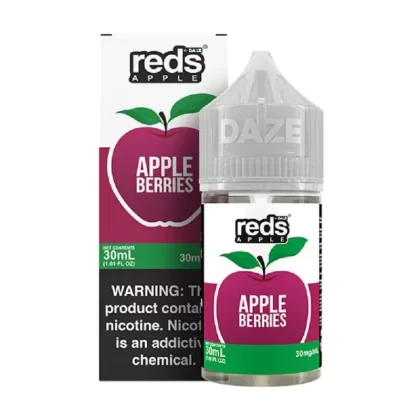 7 Daze Reds Salts Apple Berries Nic Salt Vape Juice 30ml - Eightvape