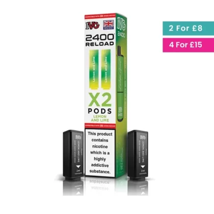 Lemon Lime – IVG 2400 Reload 2-in-1 Prefilled PODS