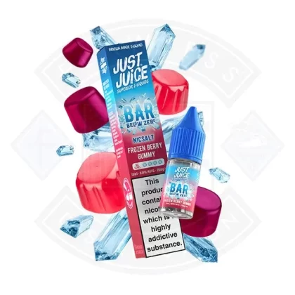 Just Juice BAR Below Zero (20mg) Nic Salt 10ml - Blackcurrant Honeydew, Blue Cherry Blast