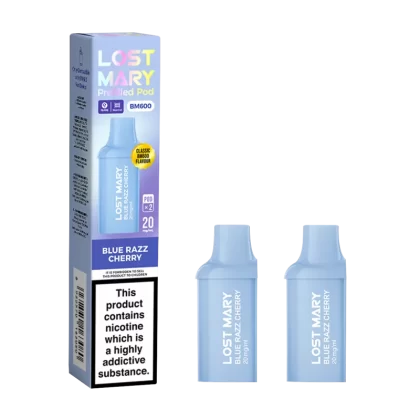 Blue Razz Cherry Lost Mary BM600 Pods - Vape Product