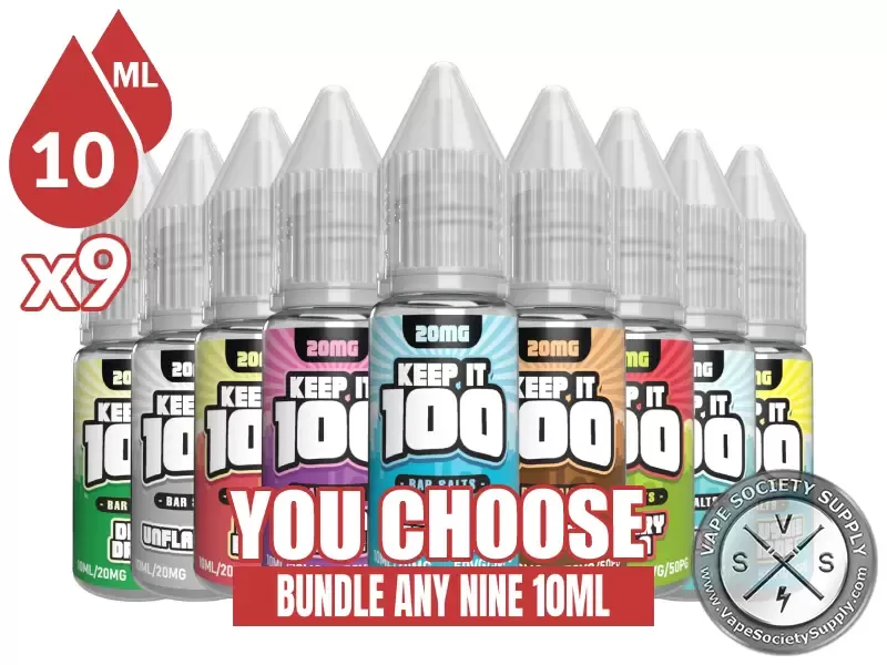 Keep It 100 Bar Salt Bundle 9x10ml (90ml)