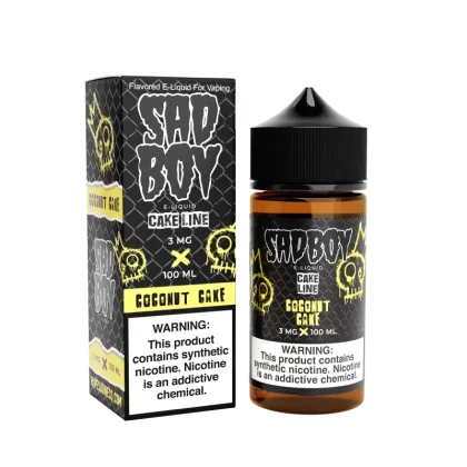 SADBOY E-Liquid - Coconut Cake 100ML - Cake Line Series - 0MG